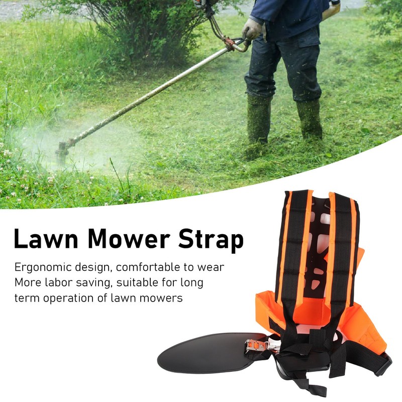 Lawn Mower Shoulder Strap Ergonomic Adjustable Universal Brush Cutter Strap