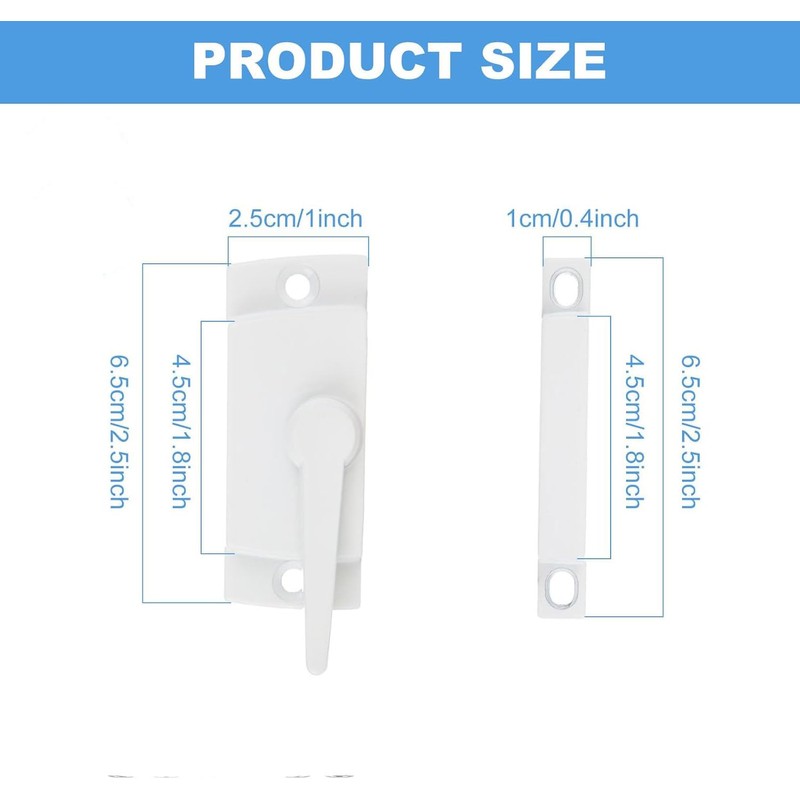 4 Pack Windows Sash Lock-Sliding Window Sash Locks for Single-Hung