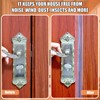 Orghtin T-Shaped Silicone Seal Strip, Clear Door Sealer Weather Stripping,