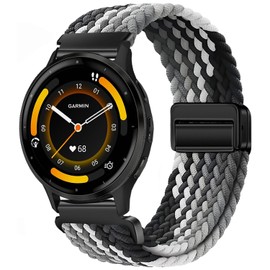 Issinlky Nylon Braided band for Garmin Venu 2/Venu 3, 22mm Elastic Strap for Garmin Vivoactive 4, Forerunner 265, Forerunner 255/255 Music, Forerunner 745, First Avenger, Darth Vader