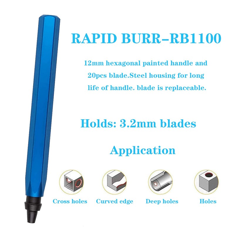 Yuentoen Universal Deburring Tool, 360° Rotating Blade Cutting Tool with