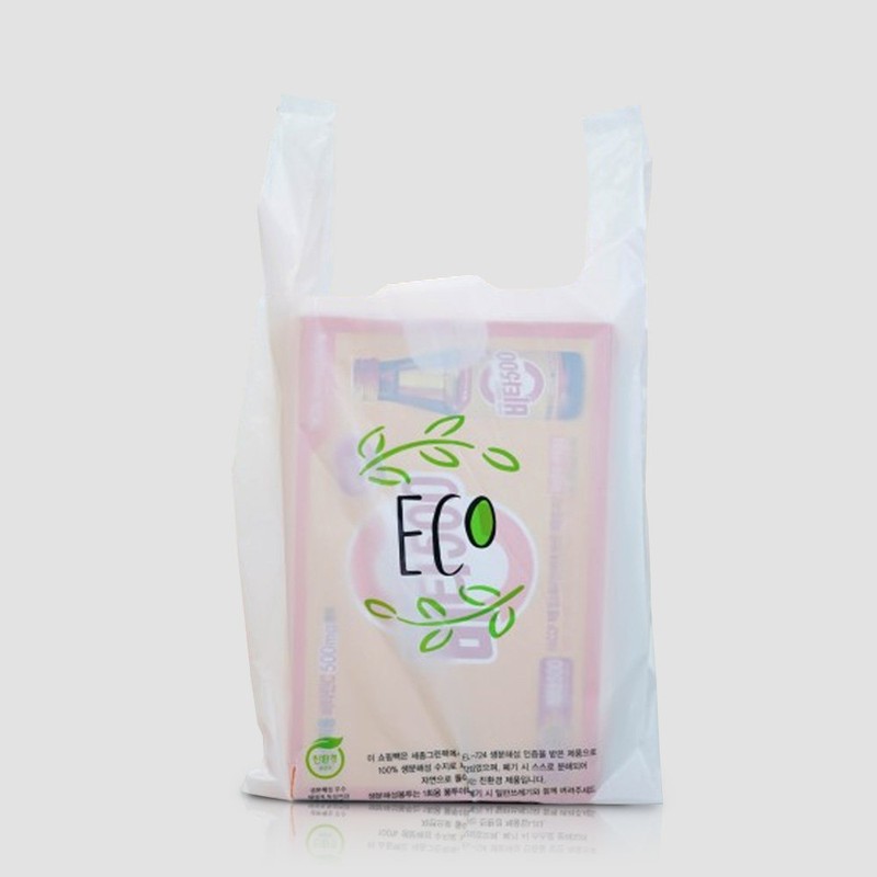 Real-life eco-friendly biodegradable plastic bags (small) 100 sheets / 친실사