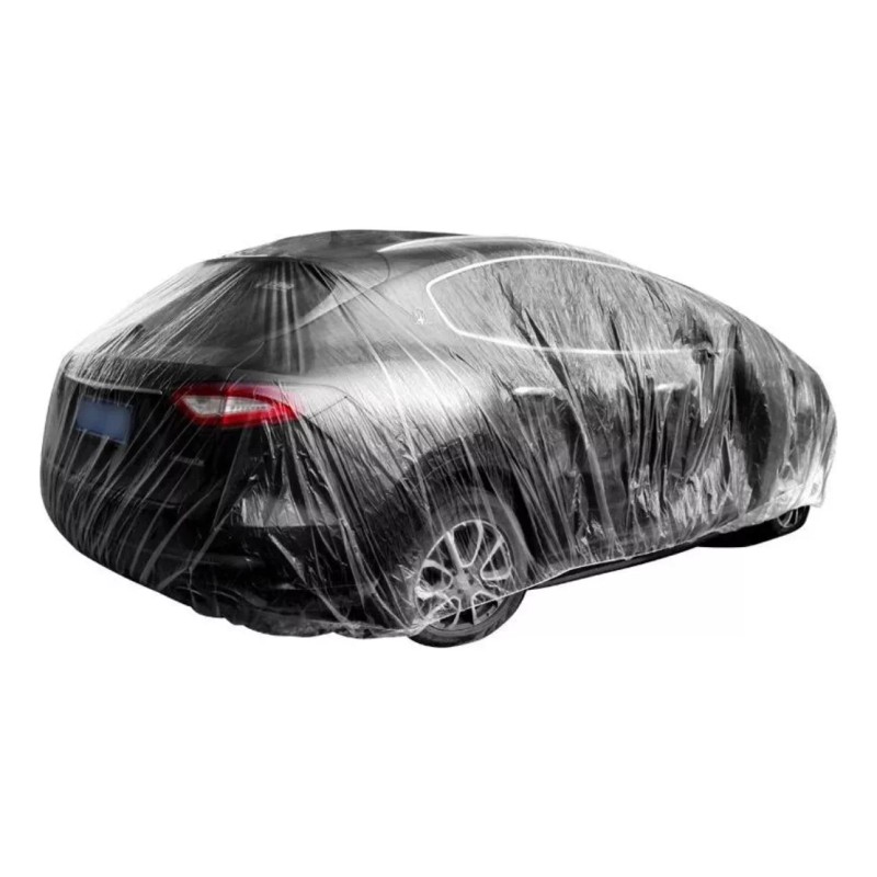 Estuchelandia Cubierta Para Carro Coche Sedan Plastico Desechable Exterior