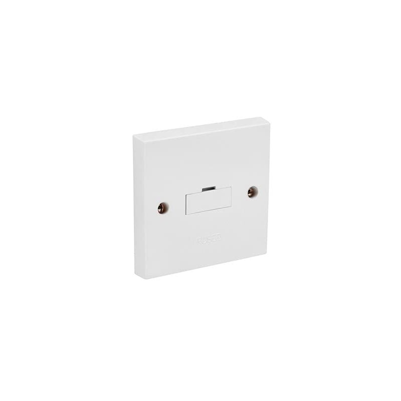 Fused Spur Side Flex 13Amps White Electrical Connection Unit -