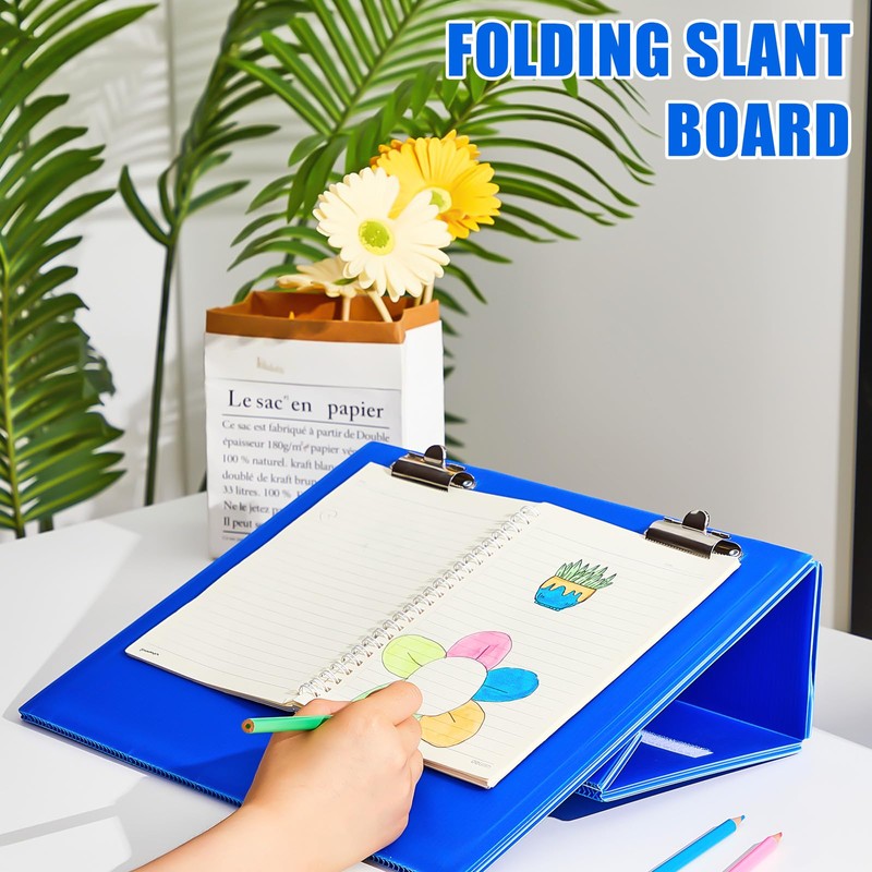 Nuanchu 2 Pcs Folding Slant Board for Writing 14 x