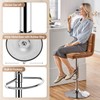 Yaheetech Bar Stools Set of 2, PU Leather Swivel Barstools,
