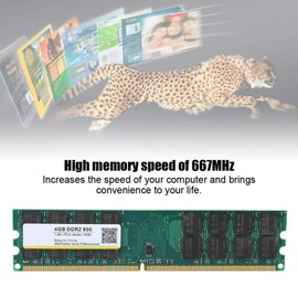 Memoria para Computadora Portátil DDR2 800Mhz 4G,Memoria 240Pin 1.8V Diseñada para Computadora de Escritorio DDR2 PC2-6400,Placa de Módulo de Circuito de Alta