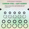 Keadic 10 Set Impact Wrench Retainer Rings with O-Ring, 1/2”