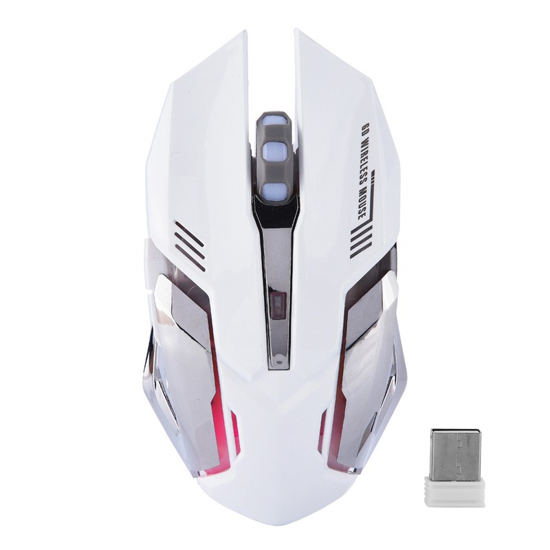 2.4G Wireless Rechargeable Gaming Ergonomics Optical Mouse Mice For PC