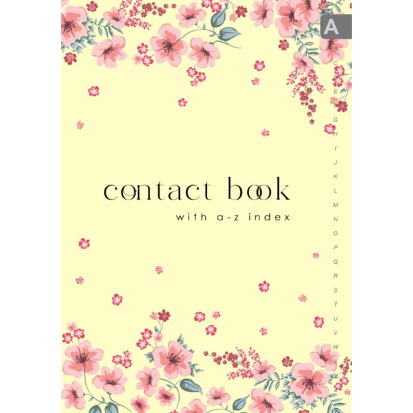 Contact Book with A-Z Index: B5 Medium Address Telephone Notebook