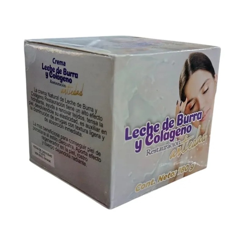 Crema Anti Edad Con Leche De Burra Y Colágeno Leche