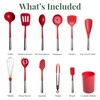 Larder & Vine 12-Piece Silicone Kitchen Cooking Utensils Set with