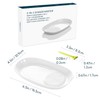 KITCHENDAO 3 in 1 Porcelain Ginger Grater Tool Spoon Rest