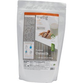 swiig Organic Powdered Oat Milk, Vanilla Flavor, 20 oz (1 lb 4 oz), Vegan, Gluten-Free, GMO-Free, Low-Calorie