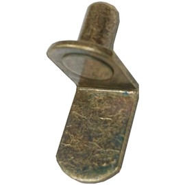 Merriway BH06743 (12 Pcs) Steel Shelf Supports Push-In Lap Type Antique Bronze 6mm Diameter Pin - Pack of 12 Pieces