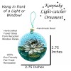Ruth and Wilde White Lotus Flower Christmas Tree Ornament -