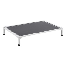 VEVOR Elevated Dog Bed for Large Dogs, Portable Raised Dog Cot with Aluminum Tube Metal Frame and Breathable Teslin Mesh, Indoor & Outdoor Pet Cooling Raised Hammock Bed, L, Gray