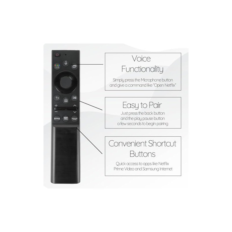 BN59-01357F Control Remoto Compatible con Samsung 4K UHD Smart TV