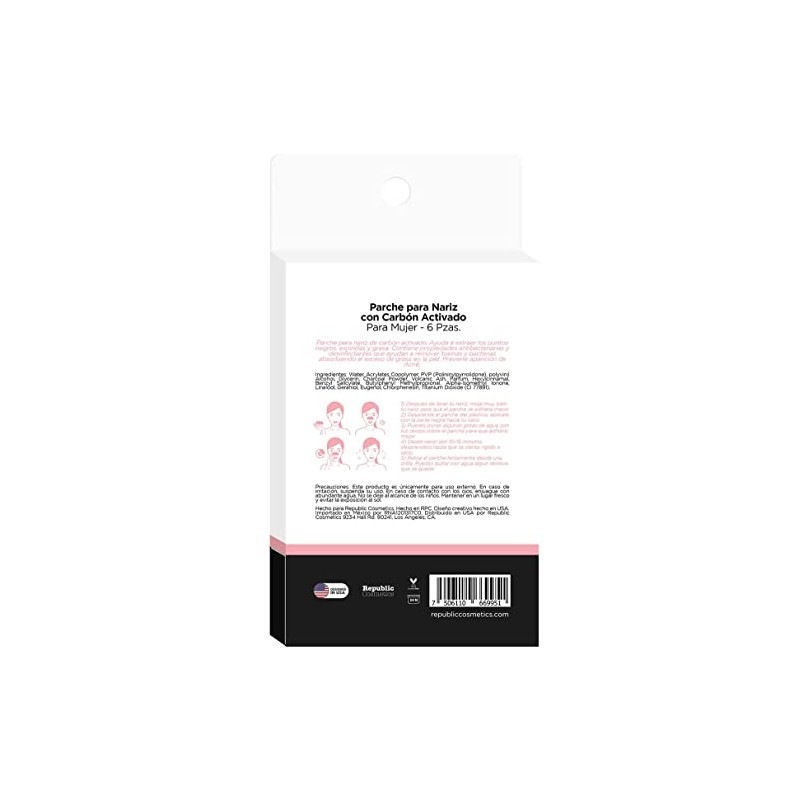 Republic Cosmetics - Skin Care Parche para Nariz con Carbón
