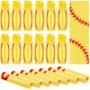 24Pcs Sport Party Favors 12 Pcs Reusable Softball Water Bottle