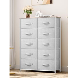 YITAHOME 10 Drawers Dresser, Fabric Dresser for Living Room, Organizer Unit for Bedroom, Living Room, Hallway, Closets