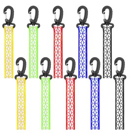BEELUKY Pack of 10 Reflective Pendant Safety Reflector Pendant Reflector Children Reflective Key Chain School Bag Reflectors Pendant for Clothing Backpack School Bag (5 Colours)