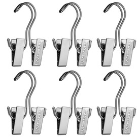 Hanging Boot Rack- Closet Doubler (Closet Rod Hanger with 6 Silver Boot Hangers)