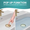 Engelbach Drain Fitting Sink with Overflow - Pop-Up Drain Fitting