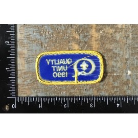 Vintage QUALITY UNIT 1990 Boy Scouts Of America Award Iron-On Patch BSA