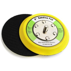 2-Pack 4 Inch Hook and Loop Backing Plates 5/16"-24 Threads for DA Air Random Orbital Car Polisher Sanding Polishing