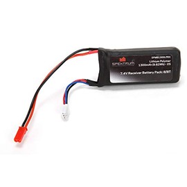 Spektrum 7.4V 1300mAh 2S 5C LiPo RX Pack Battery with JST Connector