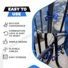 DocksLocks Anti Theft Steel Cable U-Lock, 25ft, Weatherproof, Cut Proof,