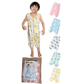 Felizchi Summer Sleeper, Baby Gauze, Children, Cotton, 3-7 Years, Spring, Summer, Autumn, Winter, White, Blue, Pink, Yellow