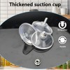 AccEncyc 6 Pcs Strong Thickened Sucker Suction Cup Clear PVC