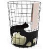 Alta AR0406058 Black Cat Wire Basket, Small, H 12.8 x