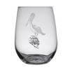 HullSpeed Designs Pelican Engraved Stemless Wine Glasses (Set of 2)