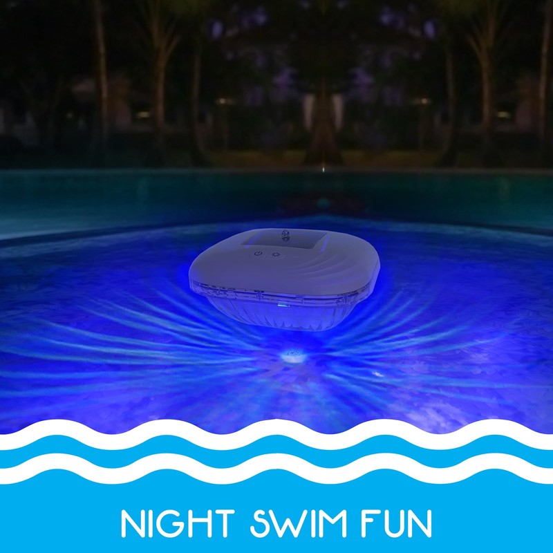MAGIC TIME INTERNATIONAL LTD Ripple: Floating Pool Lights - Solar