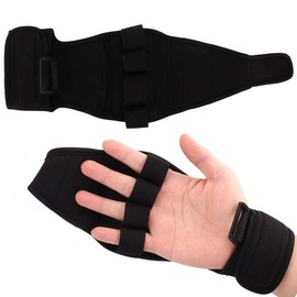 Hand Support, Auxiliary Fixed Gloves Hand Fingers Rehabilitation Accessories Training Support Straps, Separate Your Fingers to Prevent Finger Spasm, Not Easy to Slip Off