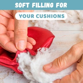 Fluffy Natural Cotton Stuffing – 4 Pack (1 lb Each, 4 lbs Total) – Soft, Fluffy & Raw Cotton Fiber Fill for Pillow Stuffing, DIY Crafts, Dolls, Quilts & Upholstery – Eco-Friendly & Chemical-Free