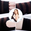 Bienvenu Punk Gothic Rock Long Arm Warmer Fingerless Gloves,Black Coffee