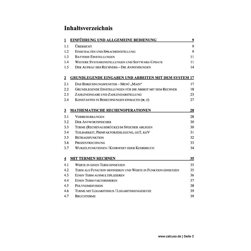 CALCUSO Professional Book Compatible with Calculator Casio Classpad II (fx-CP400)