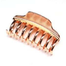 QinGoo Large Silver Metal Hair Clip Beautiful Women's Hair Clip Headpiece Elegant Hair Accessory 1 Piece (9 cm x 7 cm, Rose Gold)
