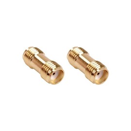 conecto SMA Adapter, SMA Coupler, SMA Female without Pin to SMA Female without Pin, Adapter to Change SMA Male to SMA Female, Gold Plated, Set of 2
