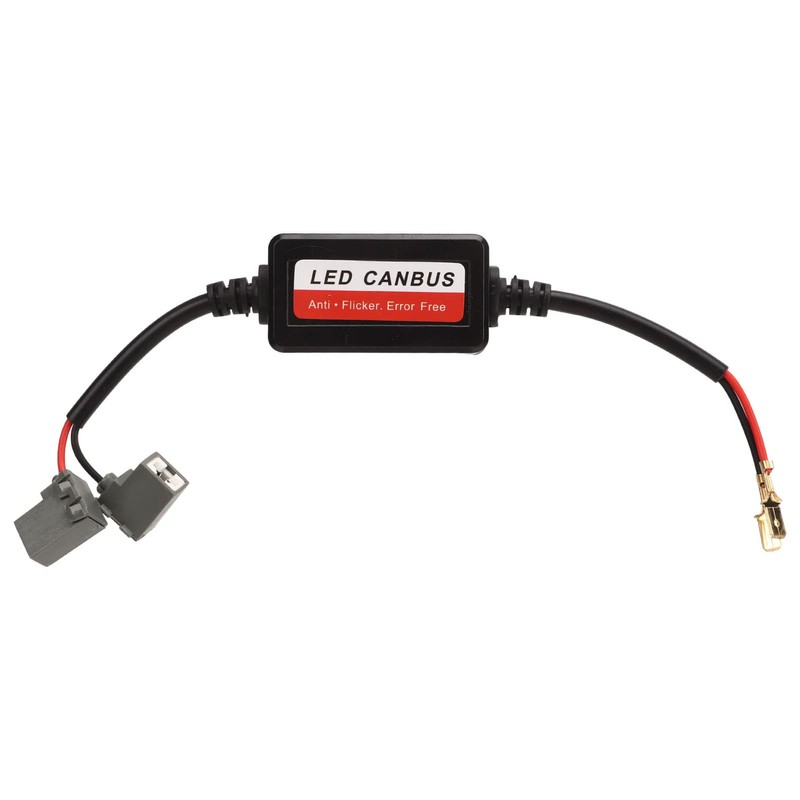 2pcs H1 LED Light Decoder 12V DC Anti Flicker Error