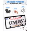 Drsvabze 2-Pack Clear License Plate Covers and Frames - Acrylic