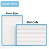 Small Dry Erase Whiteboard, Double Sides whiteboard with Lines, A4
