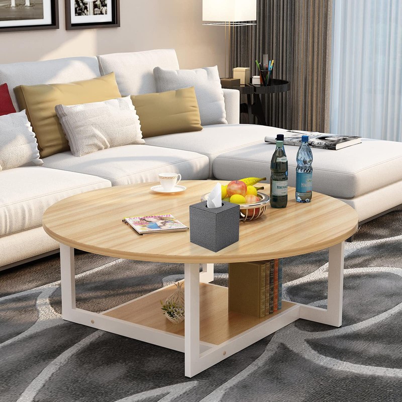 BTSKY Linen Household Office Cube Tissue Paper Holder Square Tissue