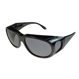 Fit-Over Sunglasses Polarised 4015PL Black/Smoke Large Size
