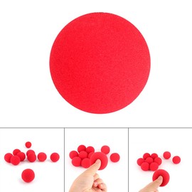 Yosoo 10Pcs 4.5cm Close-Up Magic Sponge Ball Street Classical Comedy Trick Props Soft Red Sponge Ball