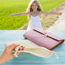 Cantik Horse Journal Notebook 7PC Set - Horse Notebook Gift For Girls & Women - PU Leather Refillable Diary With 4 Pens - Stationary For Girls - Perfect Horse Stuff for Writing & Scrapbooking (Pink)